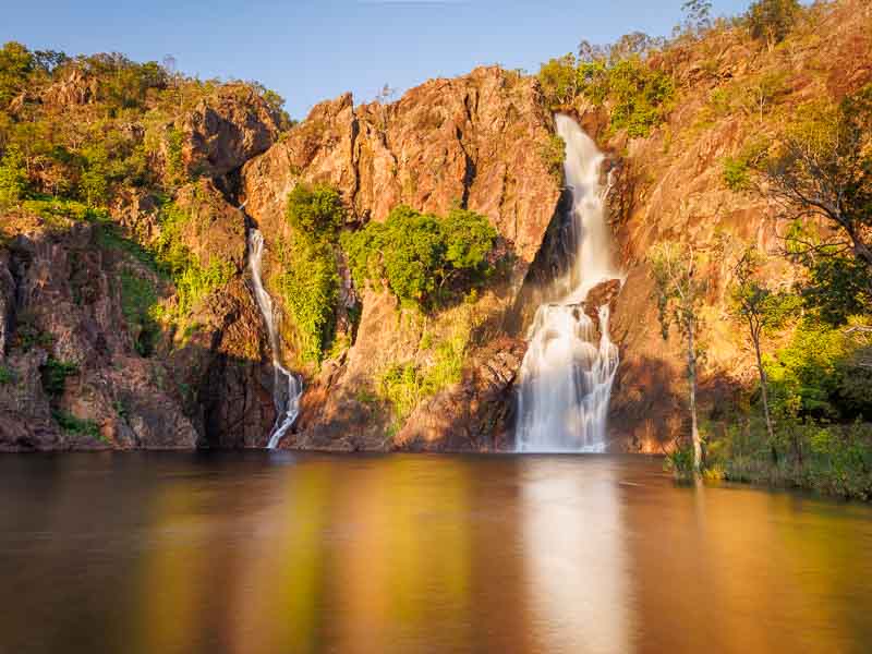 Une cascade dans le Litchfield national park en Australie