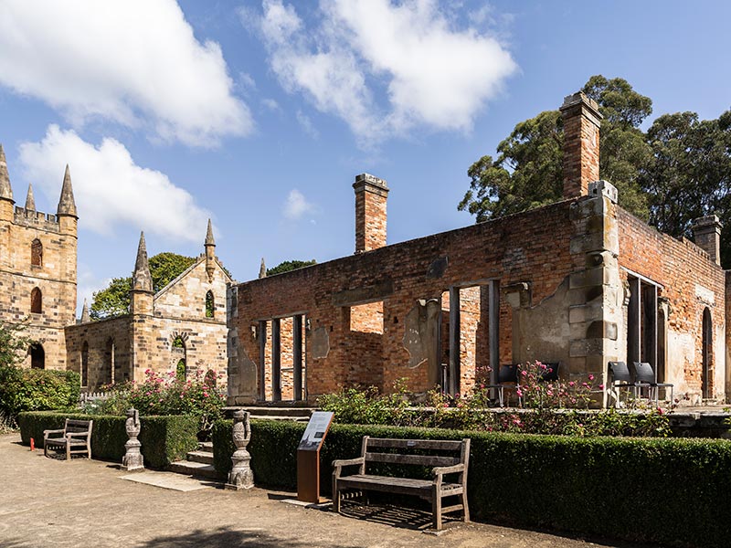 Ruine du bagne de Port Arthur en Tasmanie, Australie